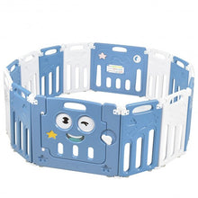 Load image into Gallery viewer, 14-Panel Foldable Baby Playpen Kids Activity Centre-Blue
