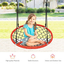 Load image into Gallery viewer, Net Hanging Swing Chair with Adjustable Hanging Ropes-Orange
