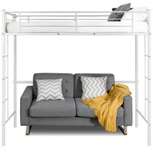 Load image into Gallery viewer, Metal Twin Loft Ladder Beds-White
