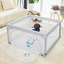 Load image into Gallery viewer, Large Safety Play Center Yard with 50 Balls for Baby Infant-Gray
