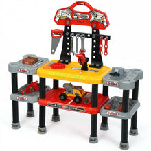 Load image into Gallery viewer, 121 Pcs Kids Pretend Workbench Construction Workshop Tool Play Set
