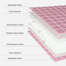 Load image into Gallery viewer, 60&quot;x80&quot; 15 lbs 3 Piece Heavy Weighted Blanket Set with Hot and Cold Duvet Covers-Pink
