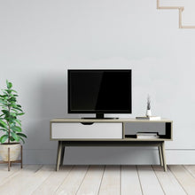 Load image into Gallery viewer, Coffee Cocktail Accent Table with Drawer and Storage Shelf-Gray
