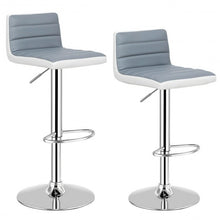 Load image into Gallery viewer, Set of 2 Adjustable PU Leather Bar Stools
