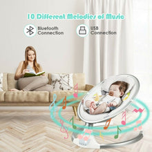 Load image into Gallery viewer, Baby Swing Electric Rocking Chair with Bluetooth Music Timer-Beige

