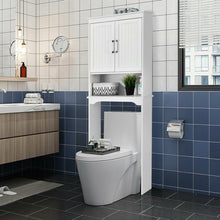 Load image into Gallery viewer, Over Toilet Space Saver Bathroom Organizer with Storage Cabinet
