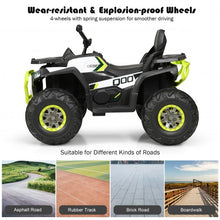 Load image into Gallery viewer, 12 V Kids Electric 4-Wheeler ATV Quad with MP3 and LED Lights-White
