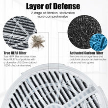 Load image into Gallery viewer, 2 Pcs Air Purifier Replacement Filter with Activated Carbon Material
