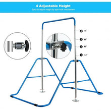 Load image into Gallery viewer, Expandable Gymnastics Training Bar Adjustable Junior Horizontal Kip Bar-Blue
