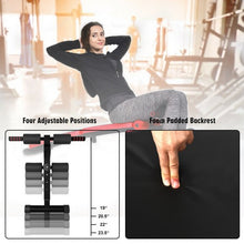 Load image into Gallery viewer, Folding Weight Bench Adjustable Sit-up Board Workout Slant Bench-Red
