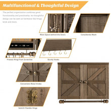 Load image into Gallery viewer, Vintage Wood Wall Mounted Jewelry Organizer Barndoor Decor Jewelry Holder Box
