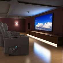 Load image into Gallery viewer, Massage Recliner Chair Seating with Swivel Tray&amp;Remote Control-Brown
