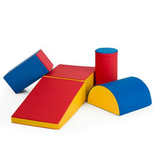 Load image into Gallery viewer, 5-Piece Set Climb Activity Play Safe Foam Blocks-Red
