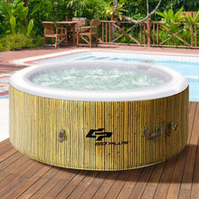 Load image into Gallery viewer, 4 Persons Portable Heated Bubble Massage Spa-Beige
