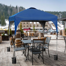 Load image into Gallery viewer, 6.6 x 6.6 FT Pop Up Height Adjustable Canopy Tent with Roller Bag-Blue
