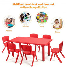 Load image into Gallery viewer, 6-pack Kids Plastic Stackable Classroom Chairs-Red
