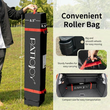 Load image into Gallery viewer, 8&#39; x 8&#39; Outdoor Pop Up Tent Canopy Camping Sun Shelter with Roller Bag-White
