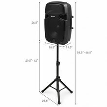 Load image into Gallery viewer, 3000 W Dual 15&quot; Powered Speakers with Bluetooth
