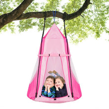 Load image into Gallery viewer, Kids Hanging Chair Swing Tent Set-Pink
