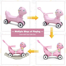 Load image into Gallery viewer, 4 in 1 Baby Rocking Horse with Music-Pink
