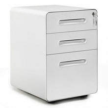 Load image into Gallery viewer, 3-Drawer Mobile File Cabinet with Anti-tilt Mechanism Legal-White
