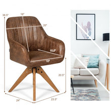 Load image into Gallery viewer, Mid Century Hot-Stamping Cloth Swivel Accent Chair
