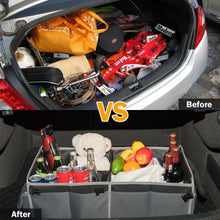Load image into Gallery viewer, Foldable Multi-compartments Cargo Storage Car Trunk Organizer

