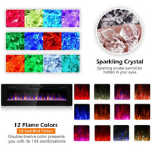 Load image into Gallery viewer, 60&quot; Recessed Ultra Thin Mounted Wall Electric Fireplace
