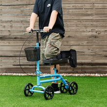Load image into Gallery viewer, Medical Steerable Knee Walker with Dual Braking System-Blue
