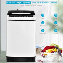 Load image into Gallery viewer, Full-Automatic Washing Machine 1.5 Cu.Ft 11 LBS Washer and Dryer -White
