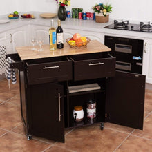 Load image into Gallery viewer, Heavy Duty Utility Modern Rolling Kitchen Cabinet Cart
