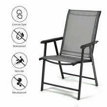 Load image into Gallery viewer, Set of 2 Outdoor Patio Folding Chairs
