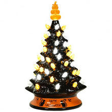 Load image into Gallery viewer, 15&quot; Pre-Lit Ceramic Hand-Painted Tabletop Halloween Tree
