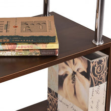 Load image into Gallery viewer, 32&quot; x 12&quot; x 58&quot; Modern 4 Shelves Wooden Storage Bookshelf
