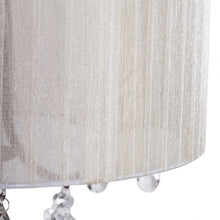 Load image into Gallery viewer, Elegant Sheer Shade Floor Lamp w/ Hanging Crystal LED Bulbs
