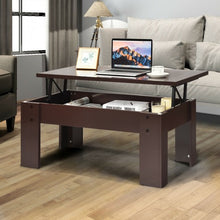 Load image into Gallery viewer, Lift Top Coffee Pop-UP Cocktail Table-Brown
