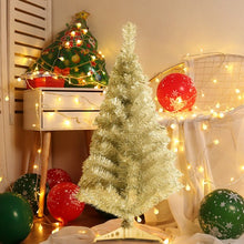 Load image into Gallery viewer, 3 ft Silver Tinsel Christmas Tree with Plastic Stand
