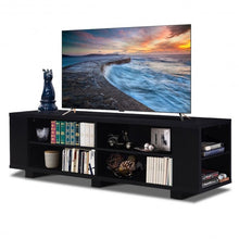 Load image into Gallery viewer, 59&quot; Console Storage Entertainment Media Wood TV Stand-Black
