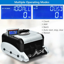 Load image into Gallery viewer, Money Counter 3 Displays Cash Counting Machine with Counterfeit Detection

