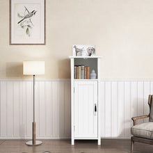 Load image into Gallery viewer, Bathroom Adjustable Shelf Floor Storage Cabinet with Door
