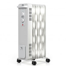 Load image into Gallery viewer, 1500 W Oil-Filled Heater Portable Radiator Space Heater w/Adjustable Thermostat
