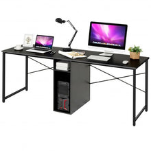 Load image into Gallery viewer, 79&quot; Multifunctional Office Desk for 2 Person with Storage-Black
