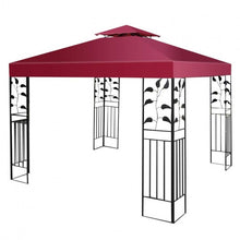 Load image into Gallery viewer, 10&#39; x 10&#39; 2-Tier 3 Colors Patio Canopy Top Replacement Cover- Red
