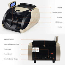 Load image into Gallery viewer, LED Display Self-Examination UV/MG Detection Money Counter
