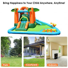 Load image into Gallery viewer, 7 in1 Inflatable Slide Bouncer with Two Slides
