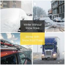 Load image into Gallery viewer, 21FT Telescoping Snow Roof Rake Aluminum Tube Non-Slip Handle
