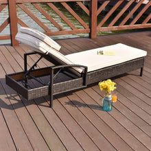 Load image into Gallery viewer, Outdoor Brown Wicker Rattan Sunloungers
