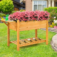 Load image into Gallery viewer, Elevated Planter Box Kit with 8 Grids and Folding Tabletop
