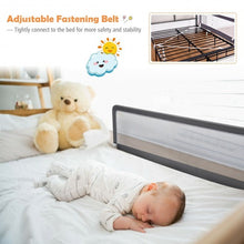 Load image into Gallery viewer, 59&quot; Breathable Baby Children Toddlers Bed Rail-Gray
