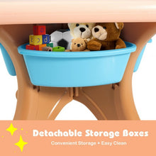 Load image into Gallery viewer, Children Kids Activity Table &amp; Chair Set Play Furniture W/Storage-Coffee
